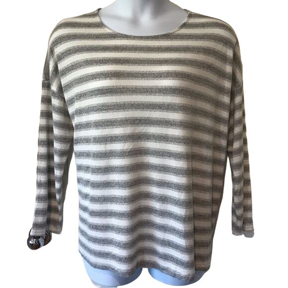 Ava & Viv Lightweight Striped Sweater sz 1X - Picture 1 of 6